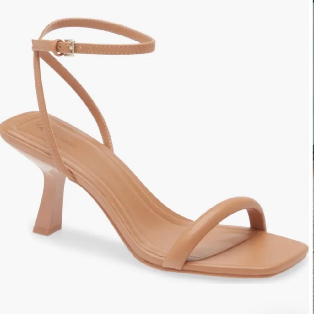 Open Edit Taytum Tan Ankle Strap Sandal New Size 7.5